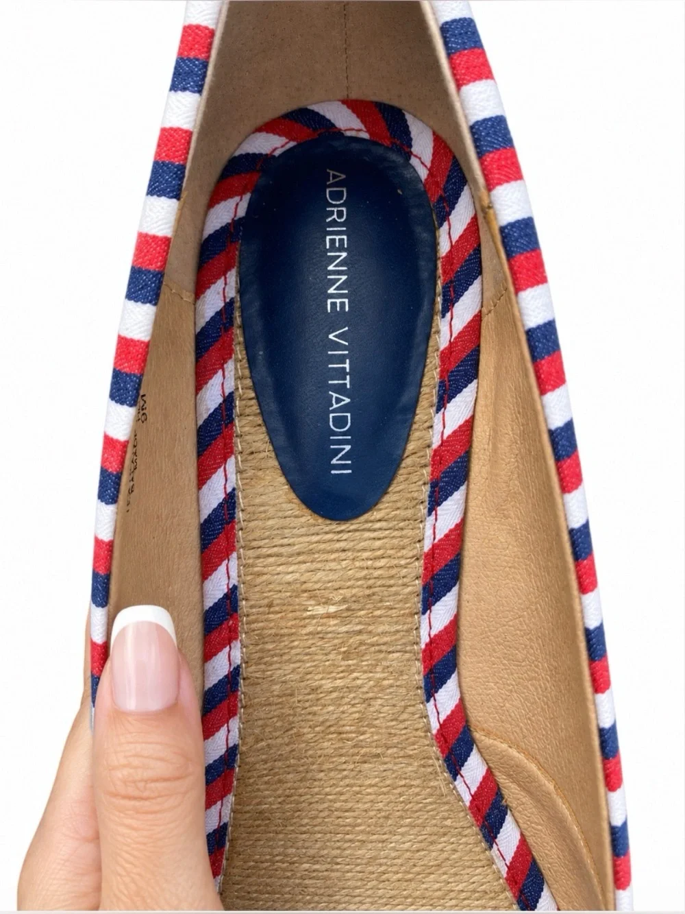 Adrienne Vittadini Bailee Espadrille Wedge Size 9